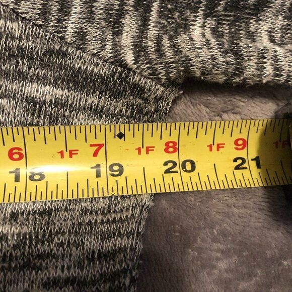 Cloud Chaser Womens Blk/Wht Marled Long Sleeve MS - Picture 3 of 5